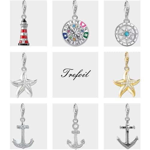 Lighthouse Charm Pendant,Fashion Jewelry 925 Sterling Silver Classic Gift For Women Men Boy Girls Fit Bracelet Necklace Bag 20