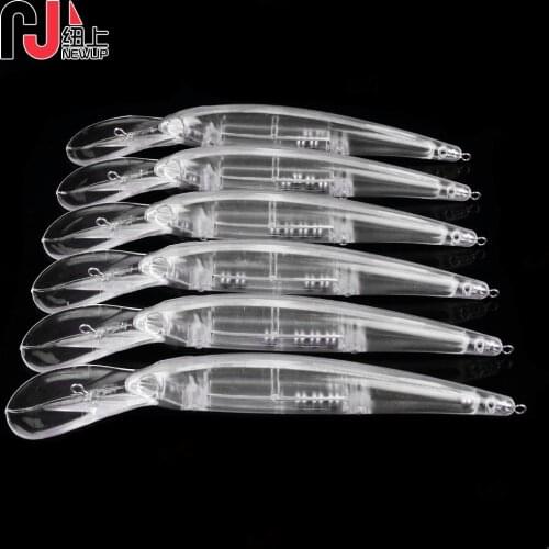 10pcs blank nude baits 16.5cm 21g Minnow Fishing bait Unpainted Lure Bodies Fishing bait