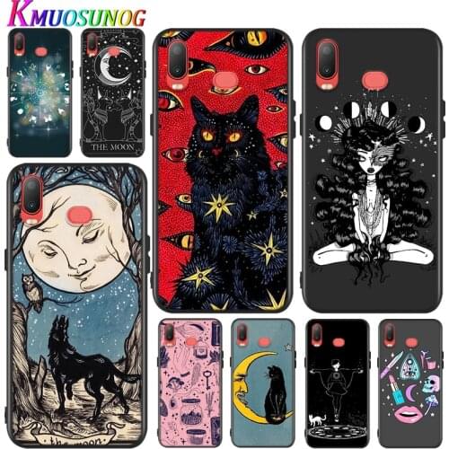 Silicone Cover Witches Moon Mystery Totem for Samsung Galaxy A9 A8 A7 A6 A6S A8S Plus A5 A3 Star 2018 2017 2016 Phone Case