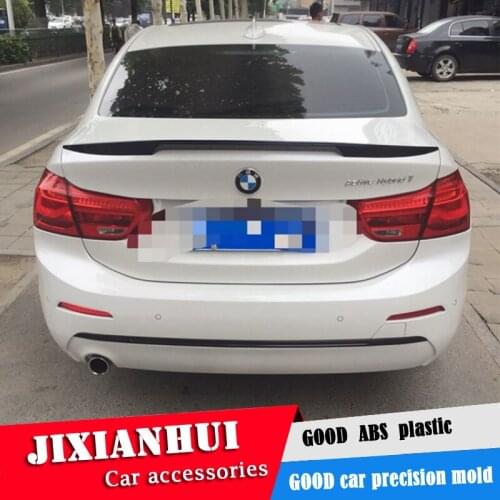 For 1 series Spoiler 2015-2018 BMW 1 series 116i 120i 118i M135i Spoiler X ABS plastic Material Car Rear Wing Color Rear Spoiler