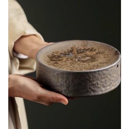 LUWU traditional ceramic teapot trivets round teapot holders porcelain tea pot base accessories