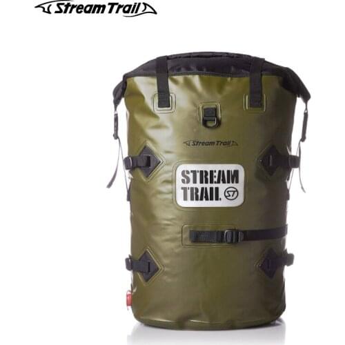Stream Trail Waterproof Bag Outdoor Drytank 60L Backpack Dry Bag Water Resistant Daypack Heavy Duty Roll-Top Closure Padded Back