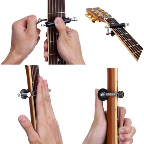 Guitar Rolling Sliding Capo Adjustable for Folk Classic Acoustic Electric Guitars Ukulele Mandolin Banjo