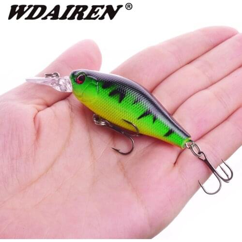 1Pcs Crank Fishing lure Plastic 70mm 7.8g Hard Lures Topwater Fishing Baits Crankbait Wobblers Tackle Freshwater Fish Lure