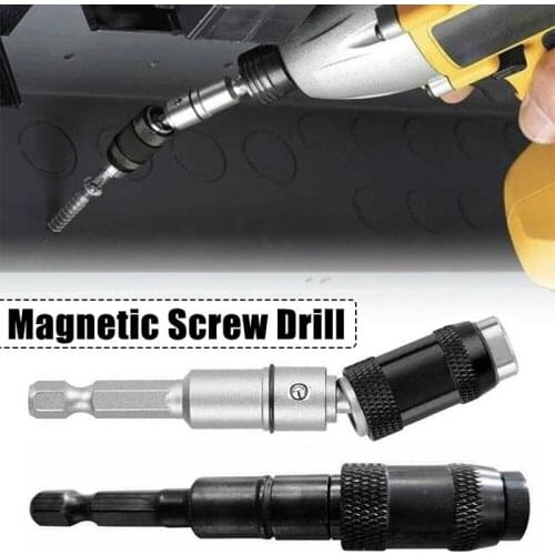 1pc Steel Impact Magnetic Pivoting Screw Drill Bit Tip Holder Swivel Tool Drill Bit Extensions Power Tool Accessories