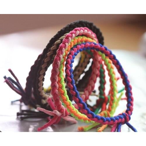 10pcs/lot Colorful Twist Knotted Hair Holders High Qaulity Rubber Bands Hair Accessories Girl Women Charms Tie Gum (Mix Color)
