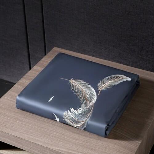 2020 New Luxury 100% Cotton Quilt Cover Embroidery Single item Duvet Cover Twin Full Queen King Size 1 piece