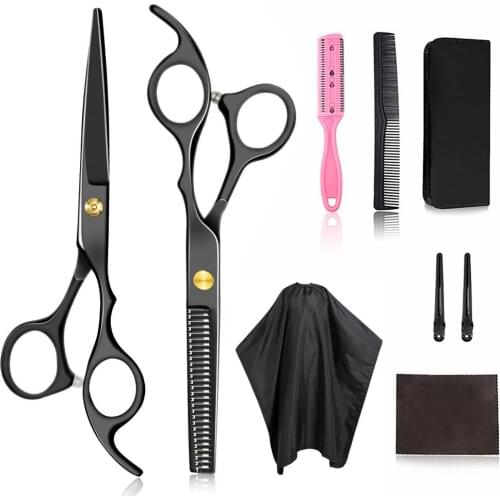 6in Hair Cutting Thinning Scissor Salon Haircut Grooming Comb Hairdressing Shear Set