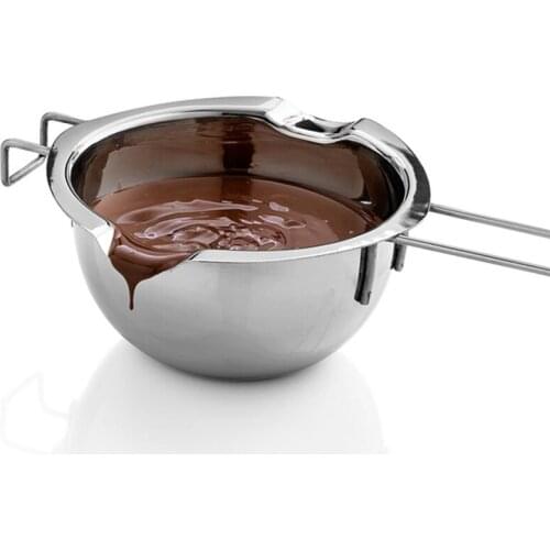 Chocolate Melting Jar Milk Melting Jar Stainless Steel Cheese Caramel Jar Bowl Baking Tools Chocolate Hot Melting Spoon
