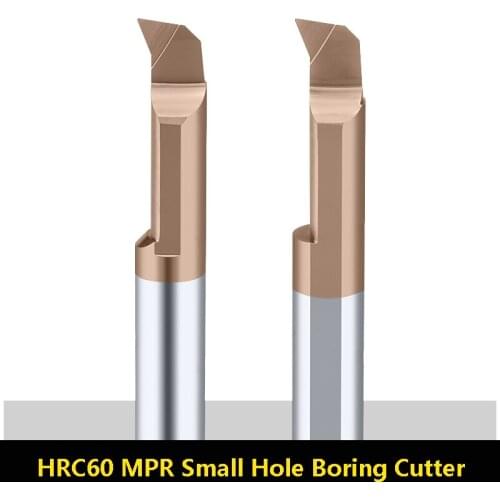 BEYOND MPR MPR6R0.2L22 Inner Hole CNC Boring Tool HRC60 Small Hole Center Micro-Diameter Carbide Tungsten Steel Boring Cutter