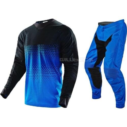 SE Jersey Pants LE Starburs Motorcycle Downhill Bike Riding BMX MTB Bike Sprint Race Gear Set Motocross Suit Mens Kit