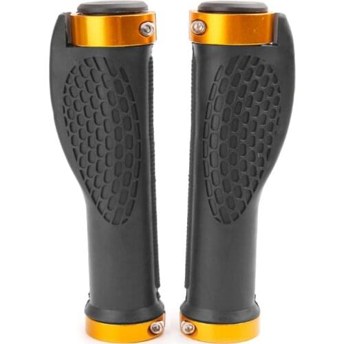 Ergonomic Bike Handle Grip Road Cycling Bicycle Anti-Skid Rubber Lock Handlebar 62KF