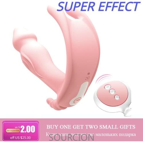 SWT Butterfly Dildo Vibrator Wearable G Spot Sex Toy For Women Clitoral Stimulator Massager Wireless Rechargable Masturbator