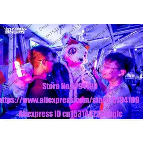 Customized Available REAL PHOTO dx0026 head CAT full sets husky dog Suit fursuit Costume fox Party Carnival Gift