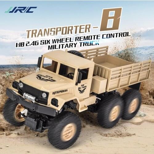 JJRC High Speed Rc Truck 1/18 Remote Control Off Road Electric Military Army Car Model Buggy Coche Teledirigido Toy For Children
