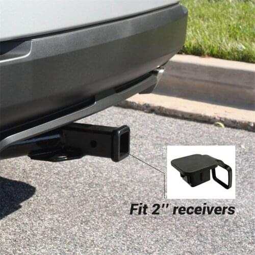 1Pc 2 Inch Auto Trailer Hitch Cover Plug Caps Rubber For Toyota 50mm x 50m Trailer Hitch Receiver Cover For Ford Jeep Chevrolet
