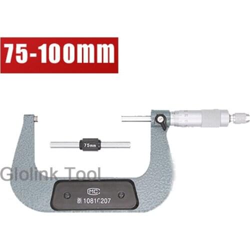 75-100mm High Accuracy Carbide tip premium Outside Micrometer Gauge 0.01mm Precision Measuring Tools Micrometer