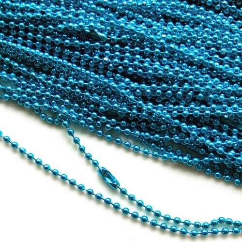 LOTS of spherical metal necklace Finding 68CM/27",2.5mm