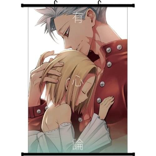 Wall Scroll Home Decor Hanging Cosplay She Love Japan Anime Nanatsu No Taizai Seven Deadly Sins Poster