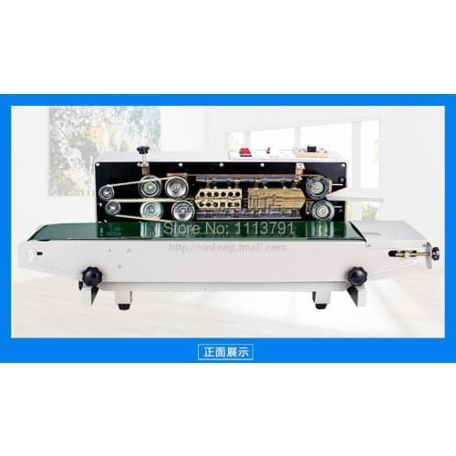 Plastic Bag Soild Ink Continuous Band Sealer, Automatic film sealing machine, Sealing Machine FR-900