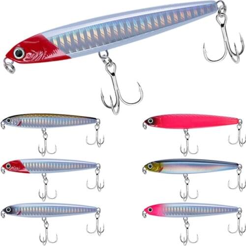 Pencil Fishing Lure 80mm Snake Head Floating Wobblers Highquality Artificial Hard Bait Fishing Tackle Pencil Lure Long Shot Bait