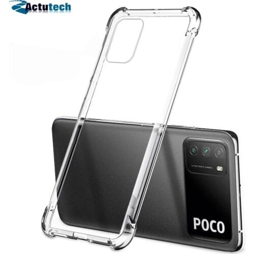 Shockproof Clear Soft Case For Xiaomi POCO F3 X3 NFC M3 Ultra Thin Silicone Phone Cover For Xiaomi POCO X3 Pro Protective Case