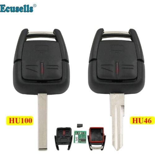 3 Button 433.92MHz Remote Key with chip ID40 For Vauxhall Opel Zafira Frontera Omega Vectra uncut HU46/HU100 blade