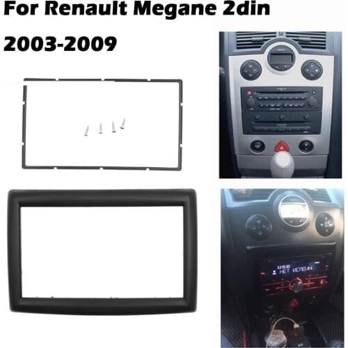 2 Din Car Frame for RENAULT Megane II 2003-2009 Radio Double Din Audio Fitting Adapter auto stereo installation Trim Fascia