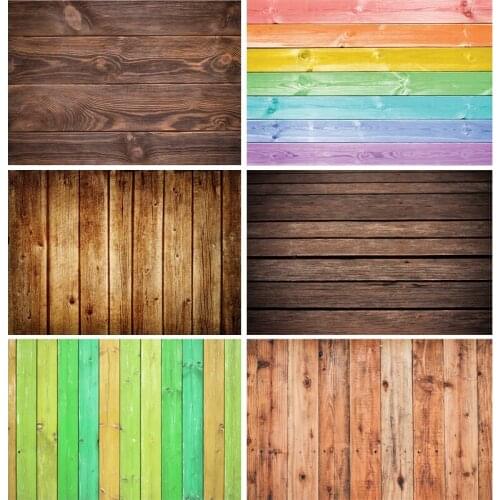 SHENGYONGBAO Wooden Board Photography Background Wood Plank Texture Newborn Baby Photocall Photo Backdrops Prop 210318MXX-H6