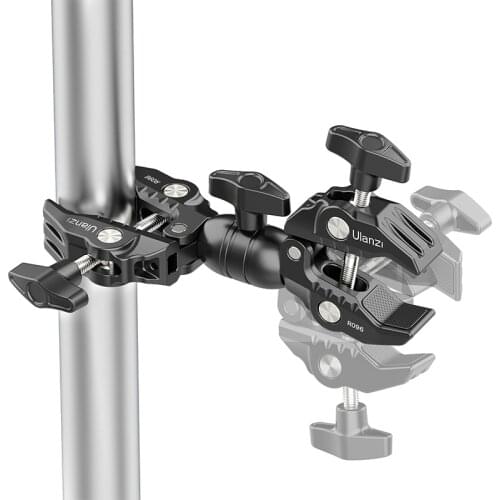 Ulanzi Super Clamp Magic Arm with 1/4 3/8 Thread Multi-function Ball Head Clamp for Canon Nikon Sony Speedlight Monitor Flash