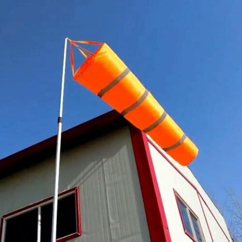 80cm Windsock Reflective Anti-Tear Outdoor Wind Direction Bag Rip-stop Wind Measurement Weather Vane Wind Monitoring Toy Kite