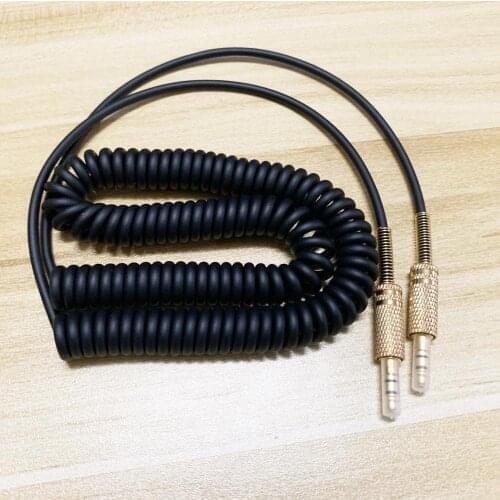 Universal 3.5mm Replacement Audio AUX Cable Coiled Cord for Marshall stockwell Woburn Kilburn II MS2 Speaker Male to male Jack