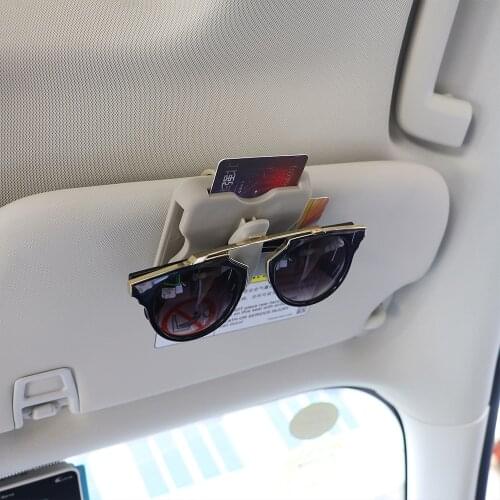 Universal High-speed IC Card Clip Car Sun Visor Clip Auto Parking Card Holder Car Organizer Ticket Sunglasses Holder