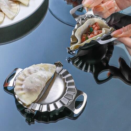 Stainless Steel Dumpling Packing Device DIY Family Dumpling Wrapper Mold Large and Small Sizes Kitchen Gadget dumpling