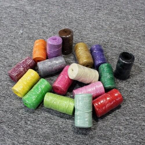 2mm*50m Natural Colored Burlap String Hemp Rope DIY Crafts Hang Tag Cords Home Decor Handwork Woven Rope Art Gift Packing String