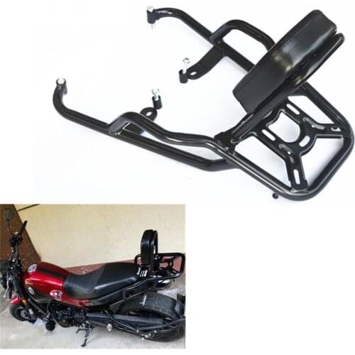 For Benelli Leoncino 500 BJ500 BJ 500 Rear Side Saddle Bag Box Motorcycle Luggage Rack Carrier with Backrest