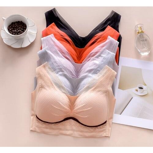 Plus Size Bras For Women Push Up Bra Womens Underwear Wireless Woman Clothing Brassiere Breathable Sexy ActiveThin Bralette