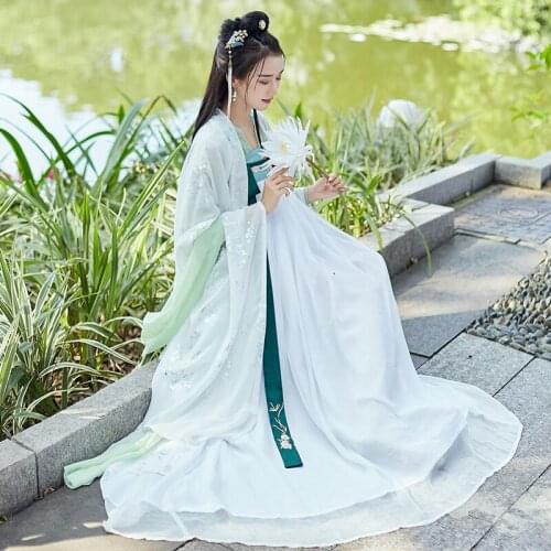 Women National Hanfu Chinese Folk Dance Costume Lady Tang Princess Cosplay Costumes Ancient Chinese Traditional Clothing DWY2330