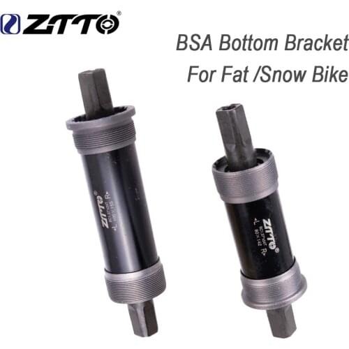 ZTTO Bicycle 80mm 100mm Square Tapered Bottom Bracket BSA 80x142 100x155 100x177 80 100 Axis For Quare Hole For Fat Snow Bike
