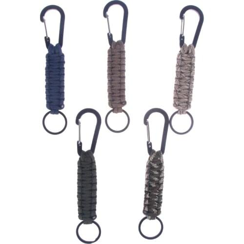 1pcs Snap Hook Paracord Keychain Survival Tactical Keyring For Outdoor Camping Fishing Strong The Resistance To Corrosion
