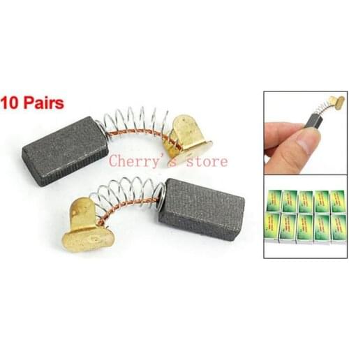 10 Pairs 16 x 7 x 5mm Carbon Brushes for Japan/US Power Tools
