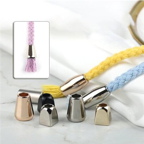10pcs Metal Cord Lock Toggle Clip Clothing Rope End Lid Lock For Bag/Garments DIY Clothes Bags Sportwear Stopper 10mm/13mm/16mm