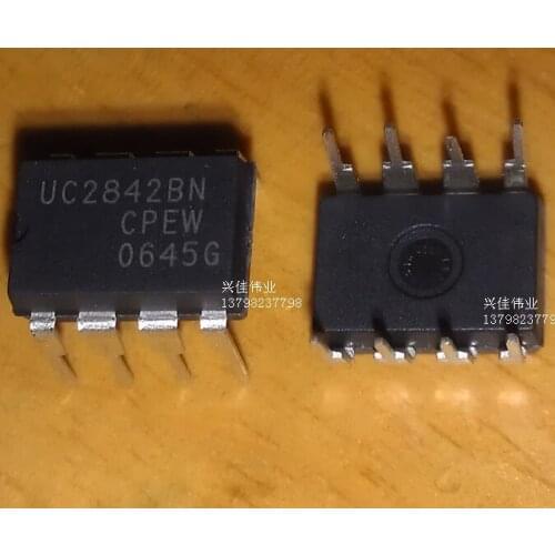 10PCS New original UC2842 DIP-8 UC2842BN Current Mode PWM Controllers ON / ST
