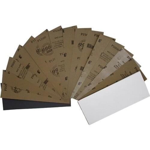 10Pcs grit 220-7000 wet dry polishing sanding abrasive sandpaper paper sheets
