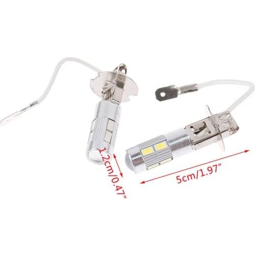 2PCS H3 Car Light LED High Power Long Lifespan LED Fog Running Light Bulb