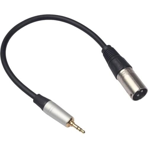 2021 NEW 0.3 m XLR 3-Pin Male to 3.5mm Stereo Plug Shielded Microphone Mic Cable TRS cable jack 3.5 male to female 52923A