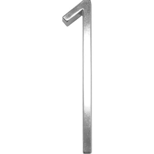 5 in Floating House Number #1 Letter A B C Name Plate Door Alphabet Letters Dash Slash Sign 5 Inch.Zinc Alloy Satin Nickel