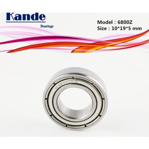 6800ZZ ABEC-1 10pcs 10x19x5 6800ZZ Thin Section Deep Groove 6800 Ball Bearing 61800