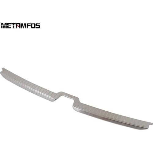 Accessories For Volvo XC60 XC 60 SUV 2018-2020 Stainless Steel Inner Rear Bumper Foot Plate Tail Gate Door Scuff Guard Sticker