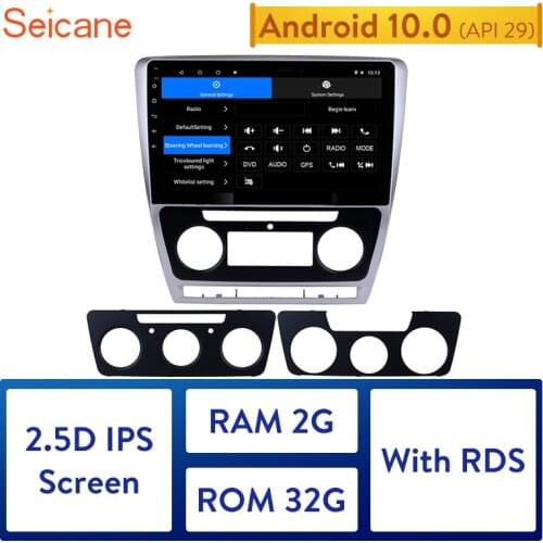 Seicane 10.1" Android 10.0 Car Multimedia Player For Skoda Octavia 2007 2008 2009 2010-2014 support Steering Wheel Control